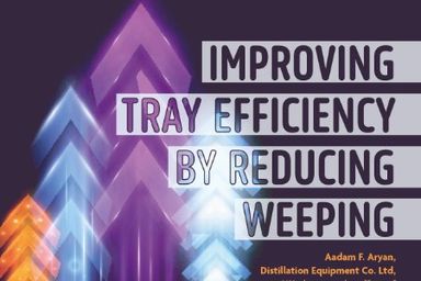 Improving tray efficiency by reducing weeping